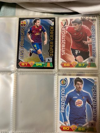 Adrenalyn 2011-12 cromos de futbol
