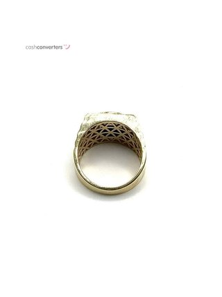 sello oro 18k con circonita