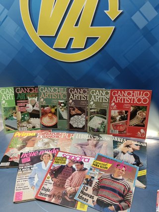 14 revistas variadas de ganchillo y patrones, moda, coser