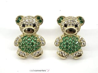 pendientes oro 18k con piedra