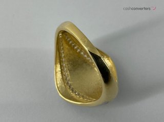 anillo oro 18k con piedra con circonita t. 13 (16,88 mm)