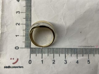 anillo oro 18k con piedra con circonita t. 13 (16,88 mm)