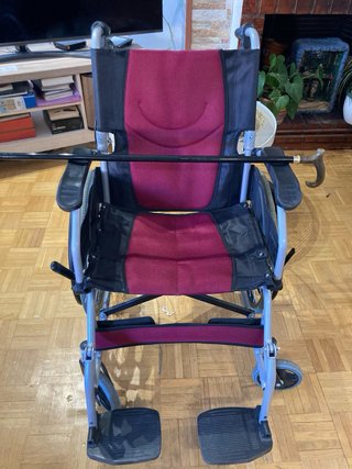 Silla de ruedas plegable de aluminio Quirumed 24cm
