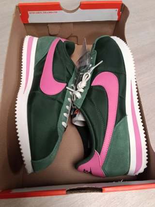 Nike Cortez Mujer Verde y Rosa