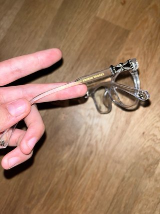 Occhiali Chrome Hearts Beige/Argento