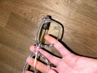 Occhiali Chrome Hearts Beige/Argento