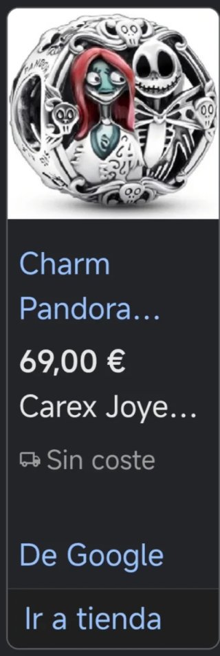 Charm Pandora y pulsera plata