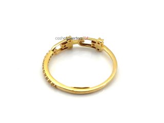 sortija oro 18k con piedra con circonita