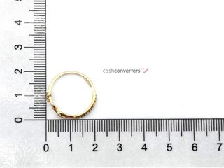 sortija oro 18k con piedra con circonita