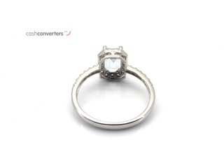 sortija oro 18k con piedra con circonita