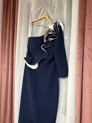 Vestido Silvia Navarro azul talla 42