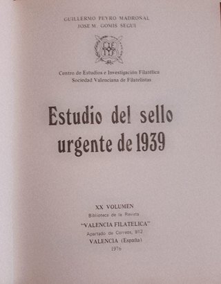 Estudio Sello Urgente 1939 - S- Juan de la Cruz 19