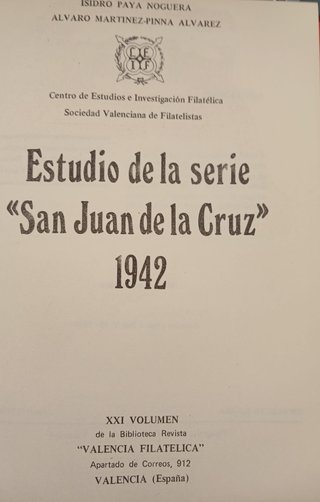 Estudio Sello Urgente 1939 - S- Juan de la Cruz 19