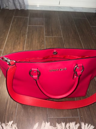 Borsa Armani Jeans Rossa Donna Shopping Spalla