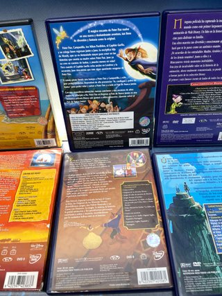 Lote de 6 DVDS Peliculas infantiles la bella y la bestia y mas