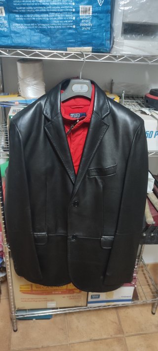 Chaqueta de cuero Roberto Verino Negra