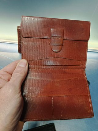 6 carteras, billeteras, porta llaves, de piel
