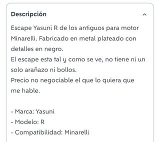 Yasuni R Minarelli Antiguo