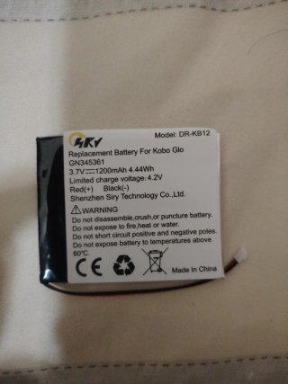 Batteria Kobo Glo DR-KB12 1200mAh