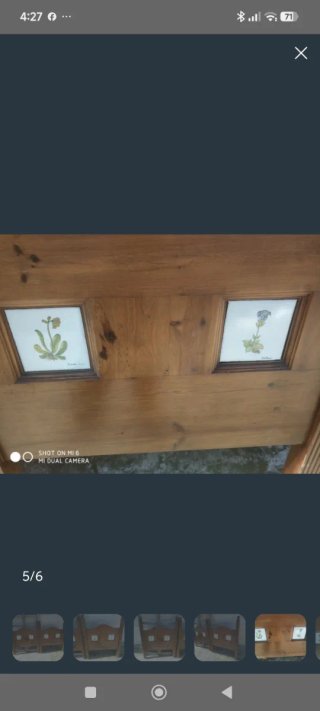 Cabeceros de madera con cerámica