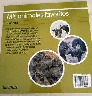 EL BÜFALO Libro y PASATIEMPOS 4/8 años