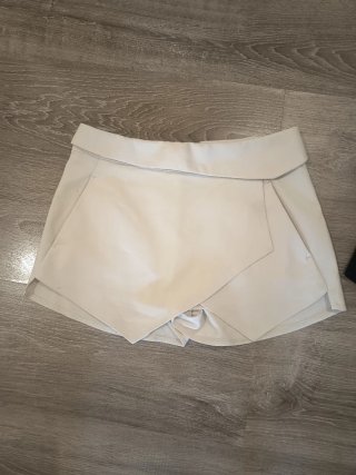 Falda pantalón Zara blanca