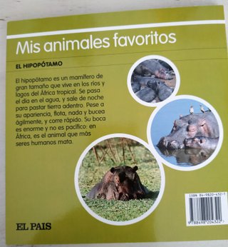 EL HIPOPOTAMO Libro y PASATIEMPOS 4/8 años
