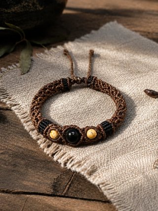 Pulsera Vikinga de Onix y Jaspe Paisaje