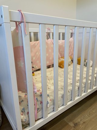 Cuna Ikea Blanca con Colchón