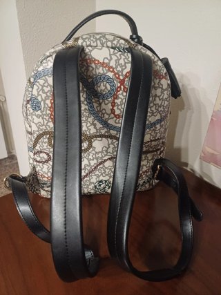 Mochila Tous Kaos Mini Cadenas Beige Multicolor