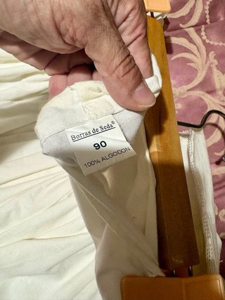 Enagua Traje Regional Blanco/Beige