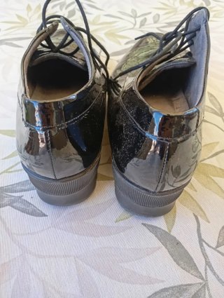 Zapatos Pitillos Negros Charol
