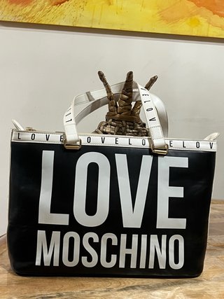 Bolso Moschino Negro y Blanco