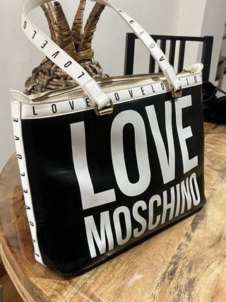 Bolso Moschino Negro y Blanco