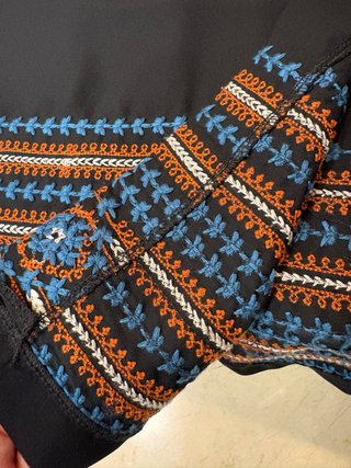 Chaqueta Kimono Jeff Gallano Bordada Talla Única