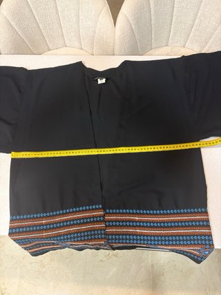 Chaqueta Kimono Jeff Gallano Bordada Talla Única