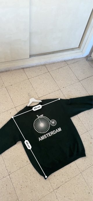 Sudadera Amsterdam con Bicicleta Vintage