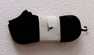 3 Pares Calcetines Adidas Negro Talla 40-42