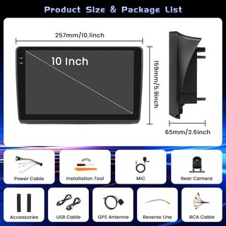 HIKITY 4+64G Autoradio 10'' Renault Trafic 2001-10