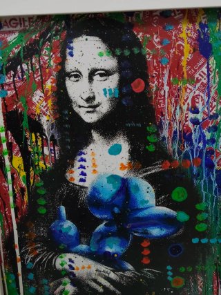 Pop Art La Gioconda - Stile Banksy