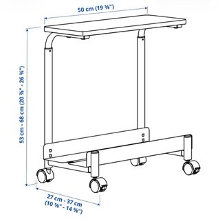 Soporte PC IKEA LÅNESPELARE con balda y ruedas