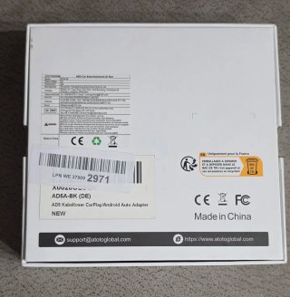 Adaptador Inalámbrico CarPlay ATOTO AD5A-BK