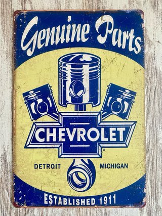 (541) Cartel Chevrolet Genuine Parts 1911