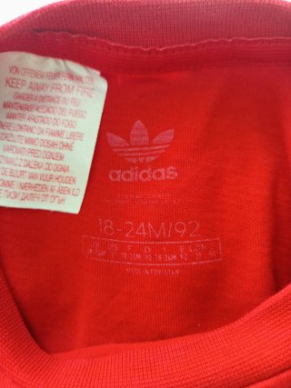 Camiseta Adidas Infantil Roja