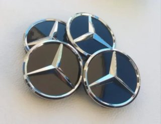 60mm Tapabujes Mercedes Centro de Rueda Llantas