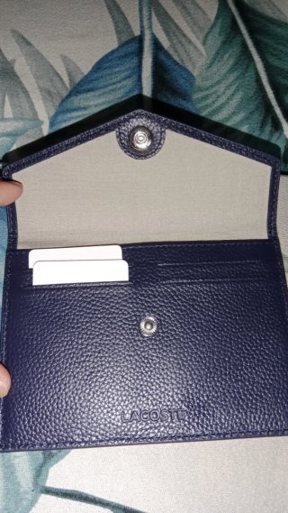 Cartera Lacoste Piel Azul