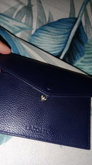 Cartera Lacoste Piel Azul