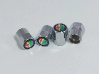 Alfa Romeo 4 Tapones de Valvula Neumaticos Llantas