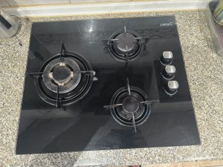 Placa de Gas Cata 3 fuegos