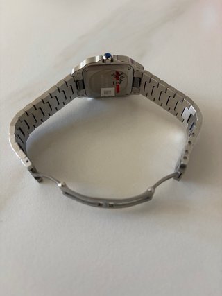 Reloj Cartier Santos Plata y Blanco